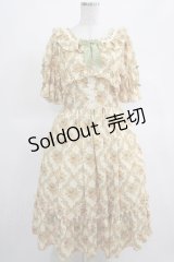 axes femme kawaii / クラシックローズワンピース M イエロー H-25-03-14-003-AX-OP-NS-ZH