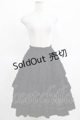 PINK HOUSE / ティアードスカート Free ブラック H-25-03-14-026-LO-SK-NS-ZH