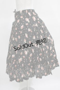 画像3: PINK HOUSE / ローズプリントスカート Free ブラック H-25-03-14-030-LO-SK-NS-ZH