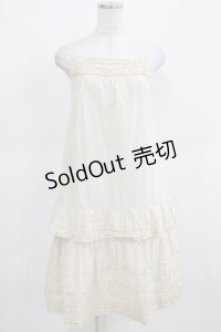 PINK HOUSE / キャミソールワンピース Free アイボリー H-25-03-14-035-LO-OP-NS-ZH