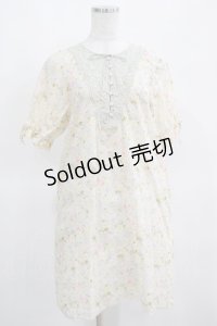 PINK HOUSE / ローズプリントワンピース    Free オフ/ミント H-25-03-14-036-LO-OP-NS-ZH