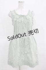 PINK HOUSE / お花モチーフノースリーブブラウス Free ミント H-25-03-14-037-LO-BL-NS-ZH