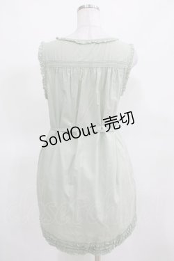 画像3: PINK HOUSE / お花モチーフノースリーブブラウス Free ミント H-25-03-14-037-LO-BL-NS-ZH