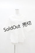 an another angelus / マリンタイカラー5分袖ブラウス Free OFF WHITE H-25-03-14-1050-CA-BL-NS-ZH