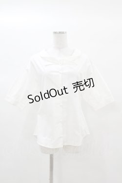 画像1: an another angelus / マリンタイカラー5分袖ブラウス Free OFF WHITE H-25-03-14-1050-CA-BL-NS-ZH