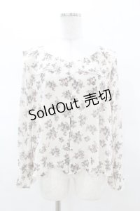 an another angelus / 花柄シフォンブラウス Free IVORY H-25-03-14-1053-CA-BL-NS-ZH