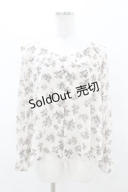 画像1: an another angelus / 花柄シフォンブラウス Free IVORY H-25-03-14-1053-CA-BL-NS-ZH