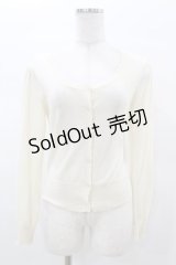F&A / ローズボタンニットカーディガン Free OFF WHITE H-25-03-14-1058-LO-TO-NS-ZH