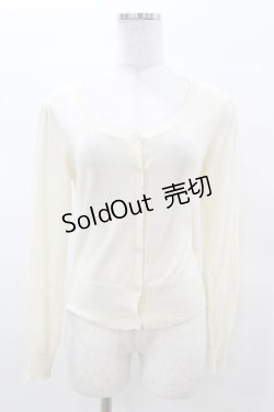 画像1: F&A / ローズボタンニットカーディガン Free OFF WHITE H-25-03-14-1058-LO-TO-NS-ZH