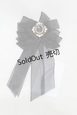 画像1: Hoshibako Works / プリンセス・リュミエール ロゼットビジューブローチ  ブラック H-25-03-14-1009-0-AC-NS-ZH