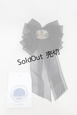画像2: Hoshibako Works / プリンセス・リュミエール ロゼットビジューブローチ  ブラック H-25-03-14-1009-0-AC-NS-ZH