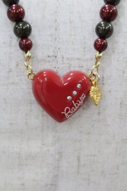 画像1: BABY,THE STARS SHINE BRIGHT / Loves Chocolateネックレス  レッド H-25-03-14-1014-BA-AC-NS-ZH
