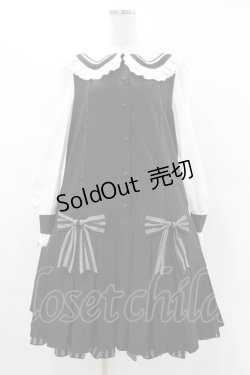 画像1: Hoshibako Works / クロイツェル プリーツ切り替えワンピース Free ブラック H-25-03-14-1015-0-OP-NS-ZH