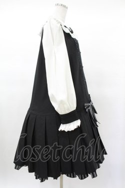 画像3: Hoshibako Works / クロイツェル プリーツ切り替えワンピース Free ブラック H-25-03-14-1015-0-OP-NS-ZH
