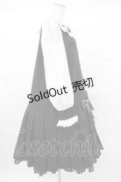 画像3: Hoshibako Works / クロイツェル プリーツ切り替えワンピース Free ブラック H-25-03-14-1015-0-OP-NS-ZH
