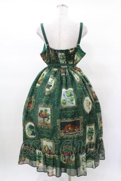 画像2: Perla nell' ostrica / Fruit Still Life Art Museum Jumper Skirt L グリーン H-25-03-14-1018-EL-OP-NS-ZH