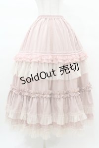Hoshibako Works / 七色ワルツ チュールフリルアンダースカート(ロング) Free ピンク H-25-03-14-1020-0-SK-NS-ZH