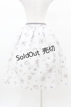 画像2: Enchantlic Enchantilly / すみれのお茶会エレガントスカート Free オフホワイト H-25-03-14-1022-LO-SK-NS-ZH
