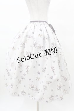 画像3: Enchantlic Enchantilly / すみれのお茶会エレガントスカート Free オフホワイト H-25-03-14-1022-LO-SK-NS-ZH