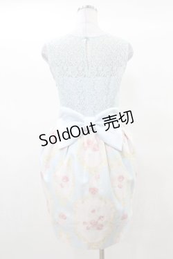 画像2: JESUS DIAMANTE / ルリジューズワンピII 42 新オーナメント柄サックス H-25-03-14-1025-JE-OP-NS-ZH