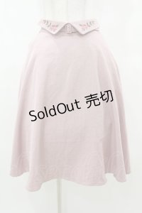 Fi.n.t / ウエストフラワー刺繍フレアースカート Free PINK H-25-03-14-1032-CA-SK-NS-ZH