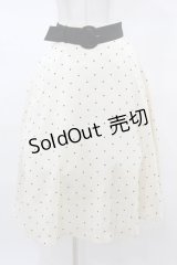 an another angelus / ドット柄サーキュラースカート Free OFF WHITE H-25-03-14-1034-CA-SK-NS-ZH