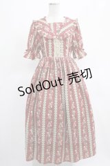axes femme kawaii / ローズベリーガーデンワンピ M レッド H-25-03-14-005-AX-OP-NS-ZH