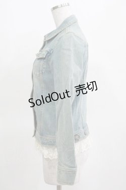 画像2: PINK HOUSE / 裾フリルジャケット M ブルー H-25-03-14-052-LO-JA-NS-ZH