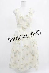 axes femme POETIQUE / ヒマワリレースロングワンピース M イエロー H-25-03-14-006-AX-OP-NS-ZH