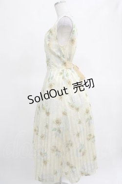 画像2: axes femme POETIQUE / ヒマワリレースロングワンピース M イエロー H-25-03-14-006-AX-OP-NS-ZH