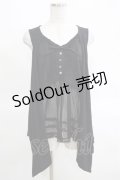 PINK HOUSE / ドットチュール切替カットベスト Free ブラック H-25-03-14-070-LO-TO-NS-ZH
