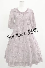 PINK HOUSE / ローズプリントワンピース    Free ラベンダー H-25-03-14-012-LO-OP-NS-ZH