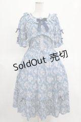 axes femme kawaii / クラシックローズワンピース M ブルー H-25-03-14-002-AX-OP-NS-ZH