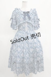 axes femme kawaii / クラシックローズワンピース M ブルー H-25-03-14-002-AX-OP-NS-ZH