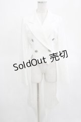 ATELIER BOZ / クレイモア燕尾ジャケット  白 H-25-03-15-032-EL-JA-KB-ZH