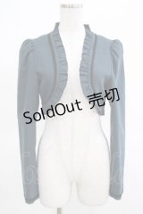 BPN / サーカス刺繍フリルジャケット  青 H-25-03-15-043-GO-JA-KB-ZH