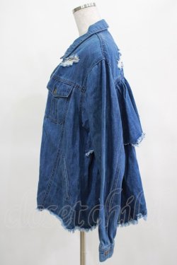 画像2: Candy Stripper / BACK FRILL JACKET  ブルー H-25-03-15-046-PU-JA-KB-ZH