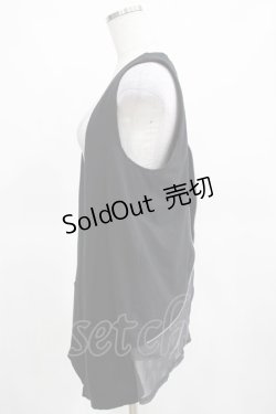 画像2: Sixh / バックZIPロングジレ  黒 H-25-03-15-052-HN-TO-KB-ZH