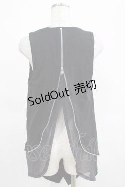 画像3: Sixh / バックZIPロングジレ  黒 H-25-03-15-052-HN-TO-KB-ZH