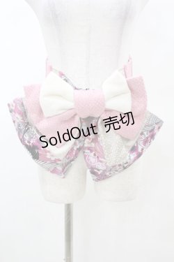 画像1: Qutie Frash / リボン帯コルセット  ピンク H-25-03-15-1005-QU-ZA-KB-ZH