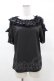 画像1: MR corset / レースフリルトップス  黒 H-25-03-15-1041-PU-TO-KB-ZH (1)