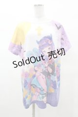 LISTEN FLAVOR / 月夜の薔薇のパンク少女コラボカットソー   H-25-03-15-1045-PU-TO-KB-ZH