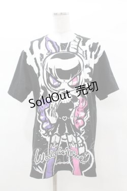 画像1: HYPER CORE / 承認欲求がぁるTシャツ  黒 H-25-03-15-1046-PU-TO-KB-ZH