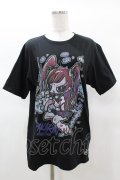 HYPER CORE / 椎名ひかり×HYPER COREコラボTシャツ  黒 H-25-03-15-1047-PU-TO-KB-ZH