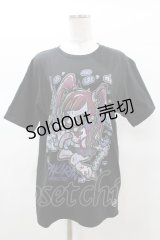HYPER CORE / 椎名ひかり×HYPER COREコラボTシャツ  黒 H-25-03-15-1047-PU-TO-KB-ZH