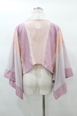 画像2: Qutie Frash / 着物ボレロ  ピンク H-25-03-15-1048-QU-TO-KB-ZH