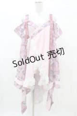 Qutie Frash / オフショル着物カーディガン  ピンク H-25-03-15-1010-QU-TO-KB-ZH
