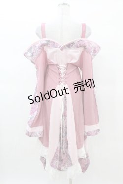 画像2: Qutie Frash / オフショル着物カーディガン  ピンク H-25-03-15-1010-QU-TO-KB-ZH