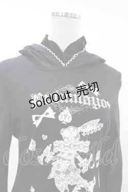 画像4: PUTUMAYO / うさ耳フードプルパーカー  黒 H-25-03-15-1012-PT-TO-KB-ZH