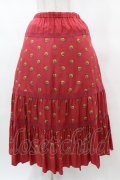Jane Marple Dans Le Salon / Granny’s buttons tiered skirt  ローズ H-25-03-15-1021-JM-SK-KB-ZH